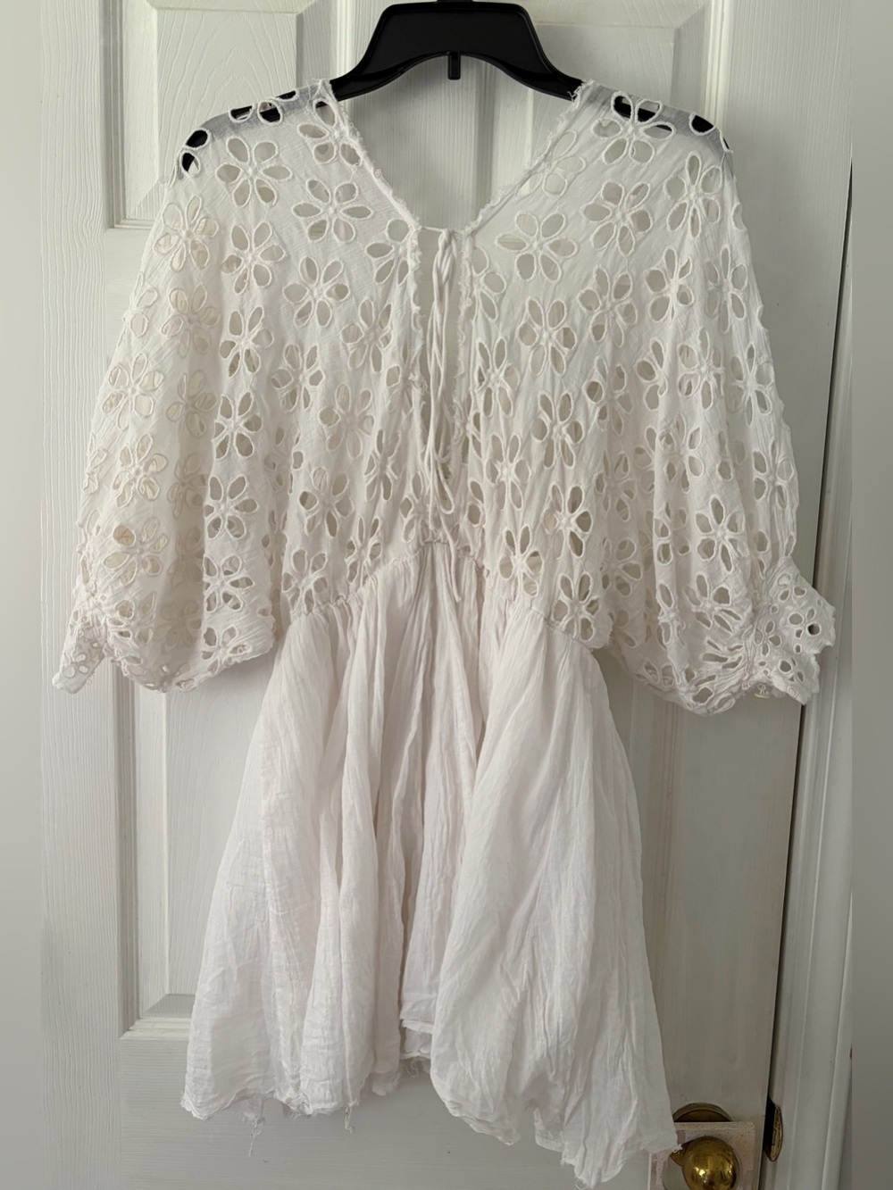 Free People White Eyelet Boho Dress - Picture 4 of 4